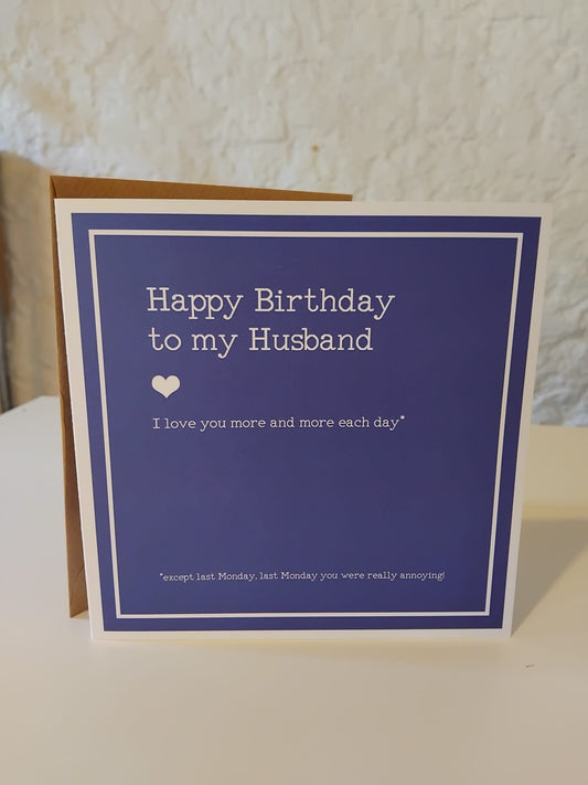 Happy Birthday Husband