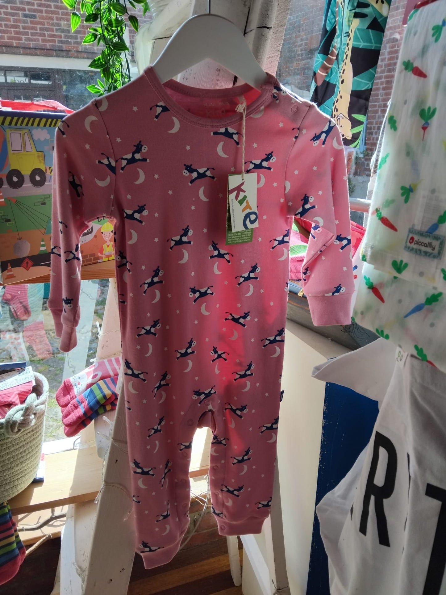 Pink Cow Onesie