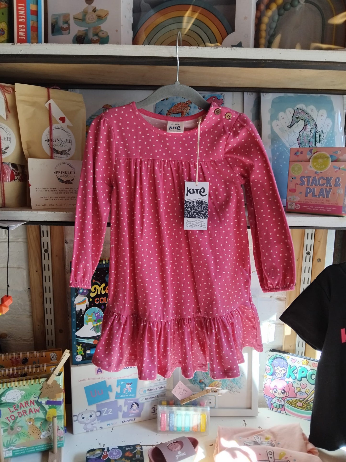 Pink Polka Dot Dress