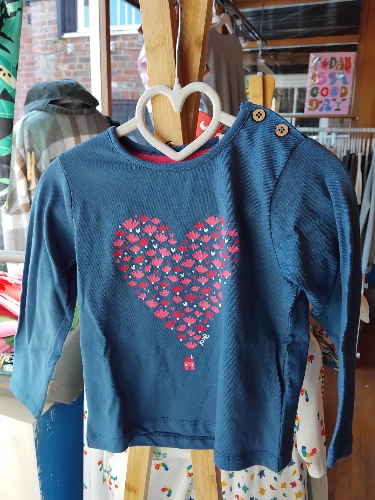 Blue Tshirt W/ Heart