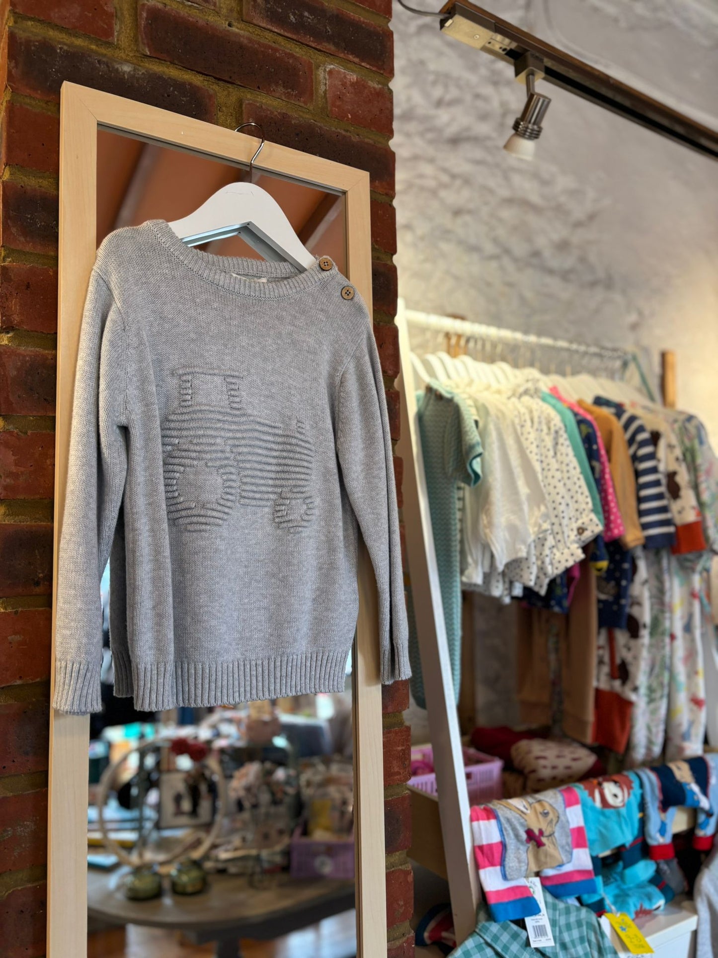 Grey Tractor Jumper